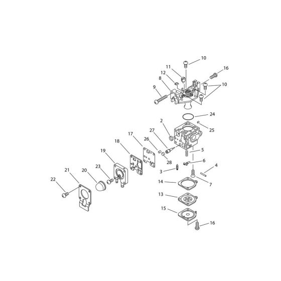 Carburettor for ECHO HCAS-235ES-LW Hedgetrimmer