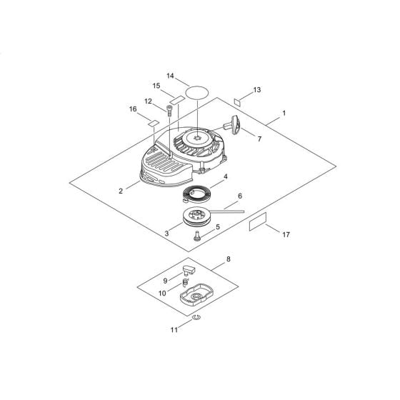 Recoil Starter for ECHO HCR-1501 Hedgetrimmer