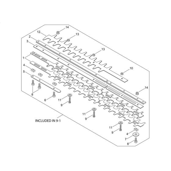 Cutting Blade for ECHO HCR-171ES Hedgetrimmer