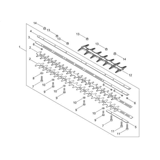 Cutting Blade for ECHO HCR-185ES Hedgetrimmer