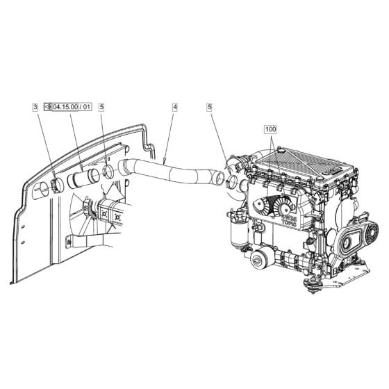 Air Filter System for Hamm HD13 - 14 (H172) Compaction Roller