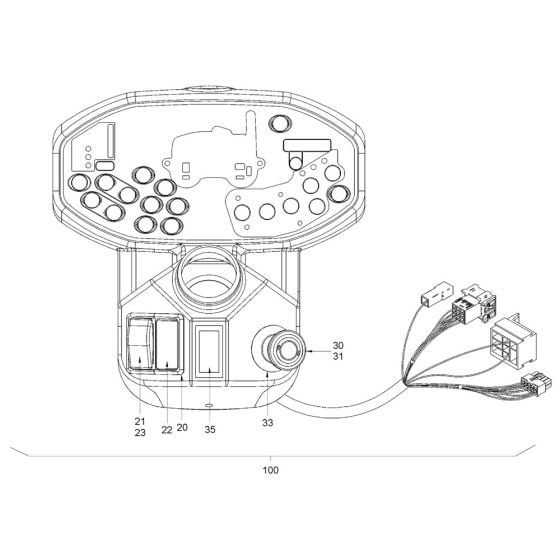 Instrument Panel Assembly for Hamm HD13i - 14i (H231) Roller