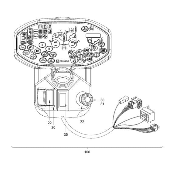 Instrument Panel Assembly for Hamm HD18 - 20 (H293) Rollers