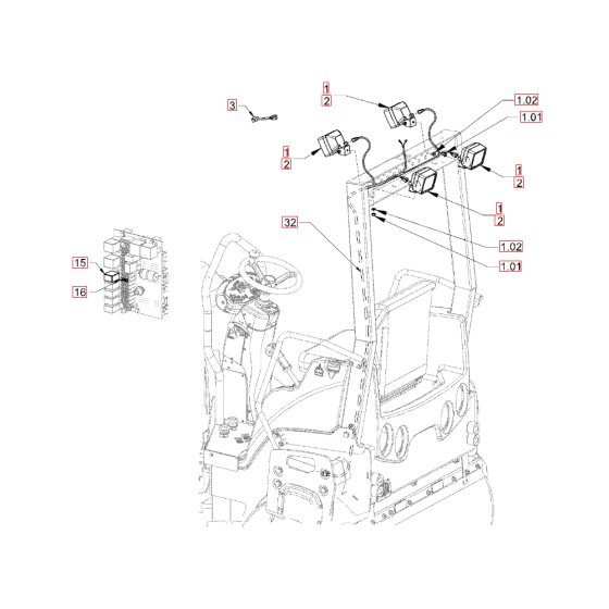 Additional Lighting for Hamm HD10-12 (H200) Rollers