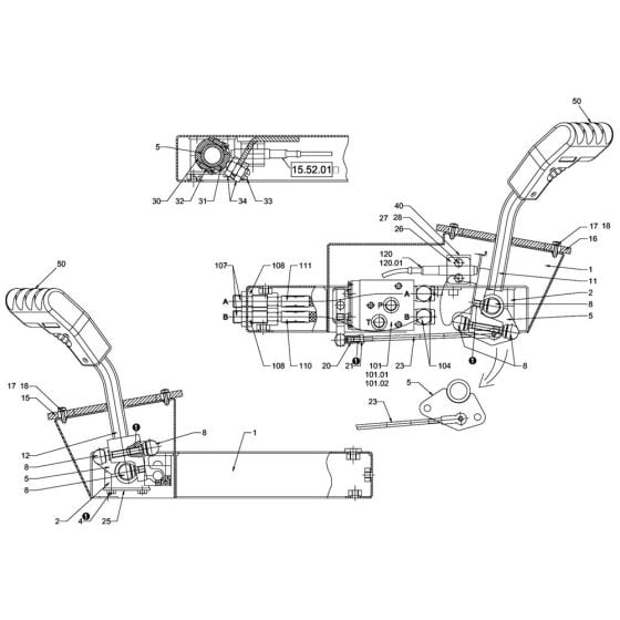 Drive Shifting Assembly for Hamm HD70 - 75 (H152) Roller