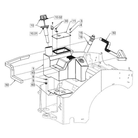 Oil Tank for Hamm HD8 - 10C (H170) Compaction Roller