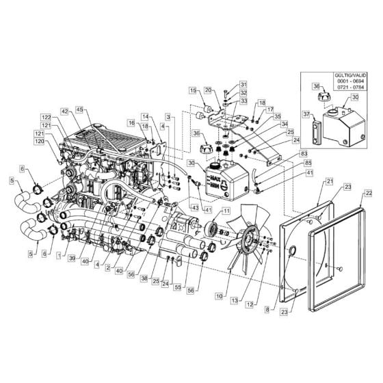 Cooling (Engine/Hydraulic Oil) for Hamm HD8 - 10C (H170) Compaction Roller