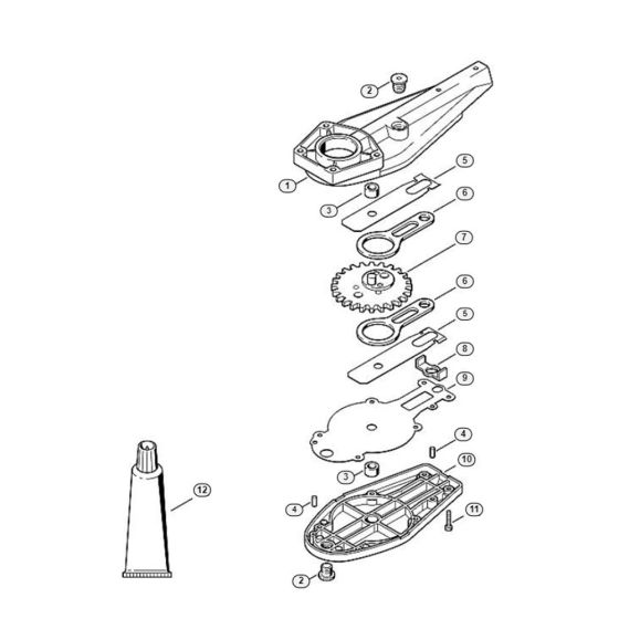 Gear Housing HG 900 Assembly  for Stihl/ Viking HEL 700 K Electric Long Reach Hedge Trimmers