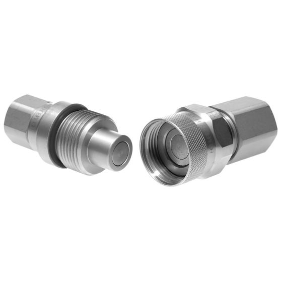 Screw Connect Flat Face Coupling 470 Bar MWP Series: HFT Thread 24 (1 1/2")