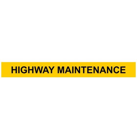 Highway Maintenance - Self-Adhesive Vinyl - 100mm x 900mm