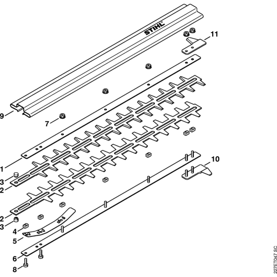 Blade for Stihl HL-KM 135 Degree KombiTool