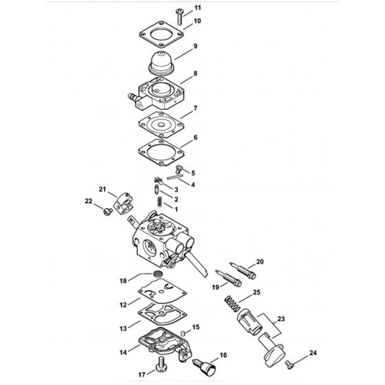 Carburetor C1M-S267 Assembly for Stihl HL56K Long Reach Hedgetrimmers