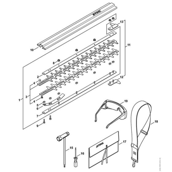 Blade, Tools for Stihl HL 95 Long Reach Hedge Trimmer