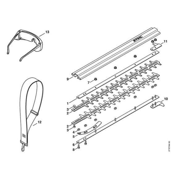 Blade, Accessories for Stihl HLE 71 Long Reach Hedge Trimmer