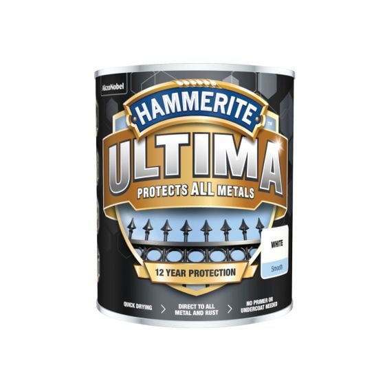 Ultima Metal Paint Smooth White 750ml