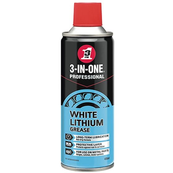 3-IN-ONE White Lithium Spray Grease 400ml - 44620/03