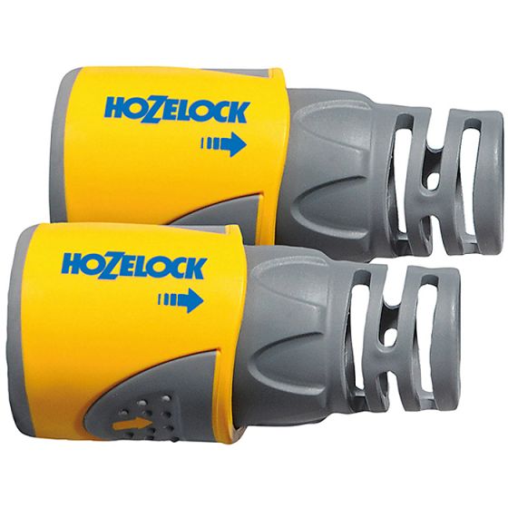 2050 Hose End Connector for 12.5 - 15mm (1/2 - 5/8in) Hose Twin Pack by Hozelock - 20500025