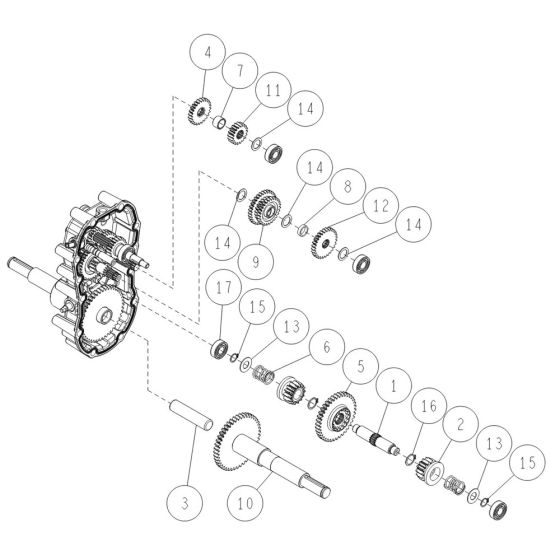 Transmission Assembly -3 for OREC HR531 (2021) Mower