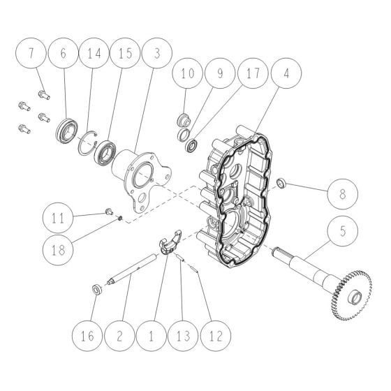 Transmission Assembly -5 for OREC HR531 (2021) Mower