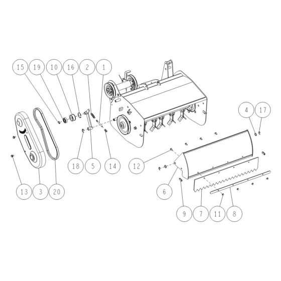 Rotary Cover Assembly -2 for OREC HR531 (2021) Mower