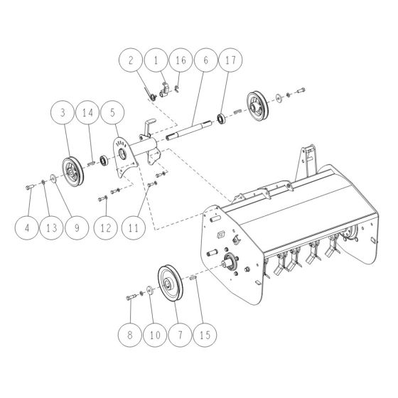 Rotary Cover Assembly -3 for OREC HR531 (2021) Mower