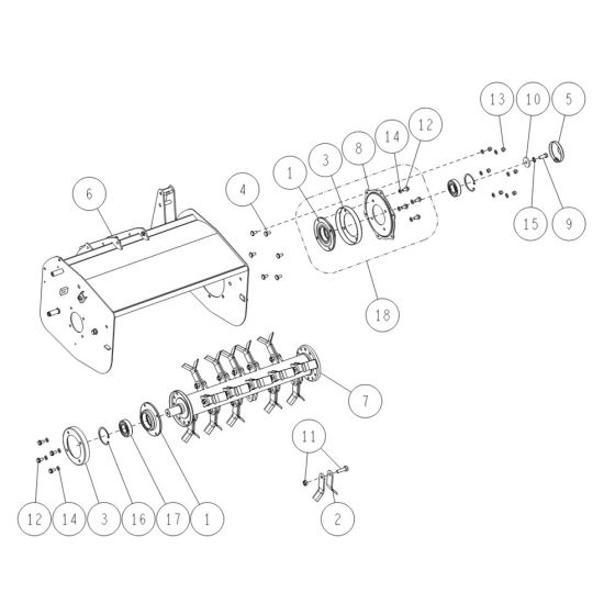 Rotary Cover Assembly -4 for OREC HR531 (2021) Mower