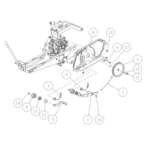 Frame Assembly -2 for OREC HR531 (2021) Mower