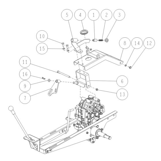 Frame Assembly -3 for OREC HR531 (2021) Mower