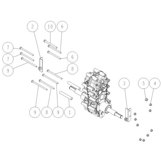 Transmission Assembly -1 for OREC HR531 (2021) Mower