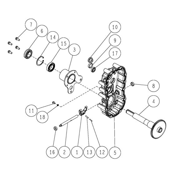 Transmission Assembly -6 for OREC HR662 (2021) Mower