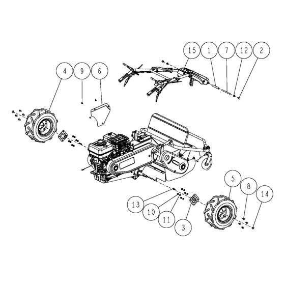 Frame Assembly for OREC HR662 (2021) Mower