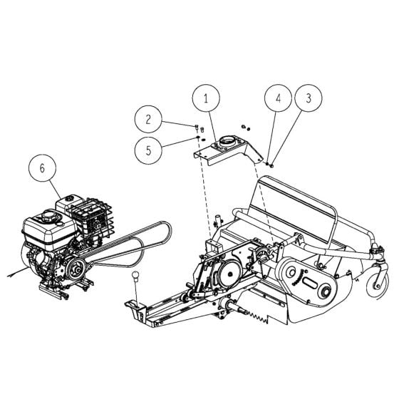 Frame Assembly-2 for OREC HR662 (2021) Mower