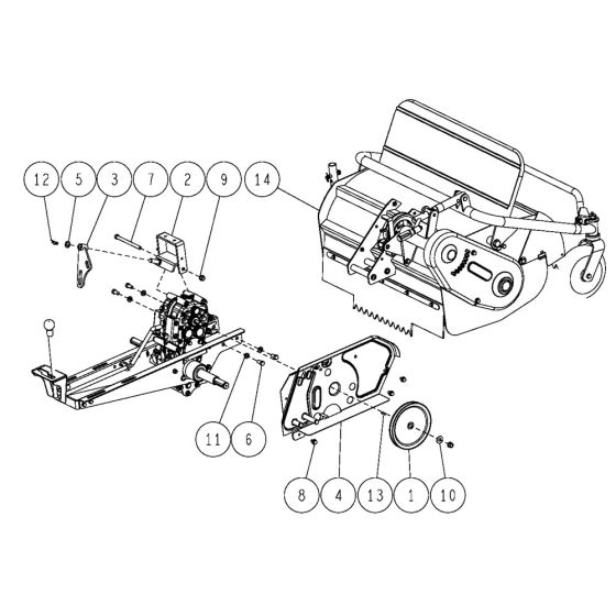 Frame Assembly-4 for OREC HR662 (2021) Mower