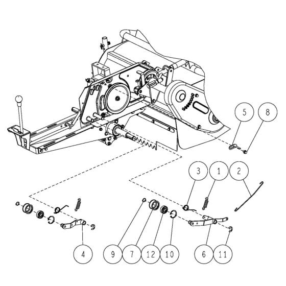 Frame Assembly -3 for OREC HR812 (2021) Mower