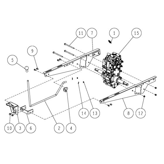 Frame Assembly -5 for OREC HR812 (2021) Mower