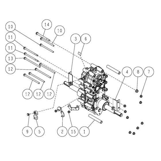 Transmission Assembly -1 for OREC HRC673 (2021) Mower