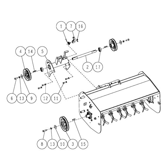 Rotary Cover Assembly -3 for OREC HRC673 (2021) Mower