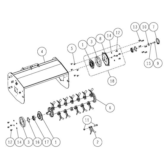 Rotary Cover Assembly -4 for OREC HRC673 (2021) Mower