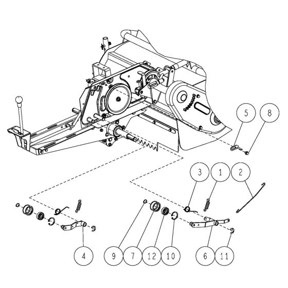 Frame Assembly -3 for OREC HRC673 (2021) Mower