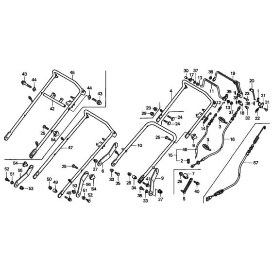 Handle Pipe for Honda HRD535 - QME Lawn Mower