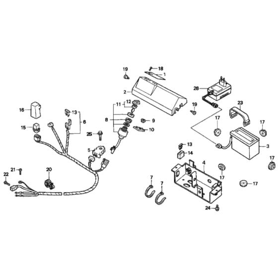 Control Panel for Honda HRD535 - QME Lawn Mower