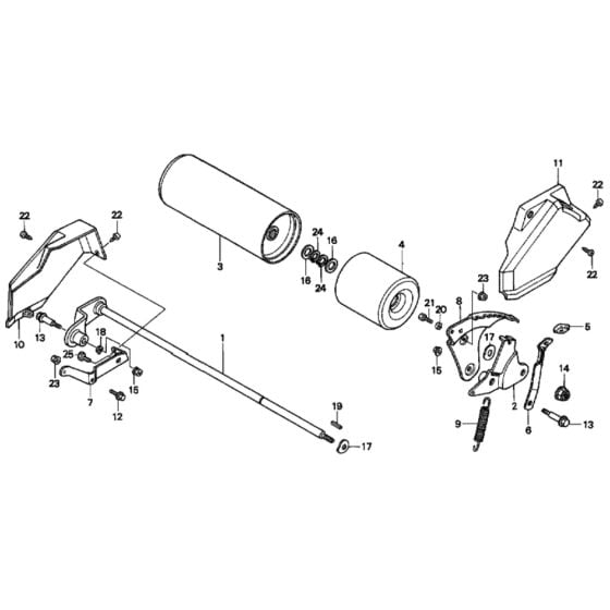 Rear Roller for Honda HRD535 - QME Lawn Mower