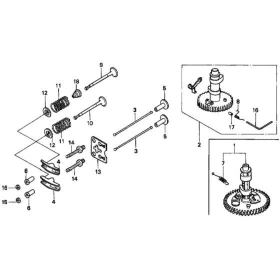 Camshaft for Honda HRD535 - QME Lawn Mower