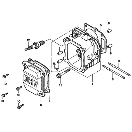 Cylinder Head for Honda HRD535 - SME Lawn Mower