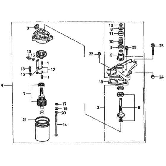 Starter Motor for Honda HRD535 - SME Lawn Mower