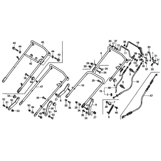 Handle Pipe for Honda HRD535 - SME Lawn Mower