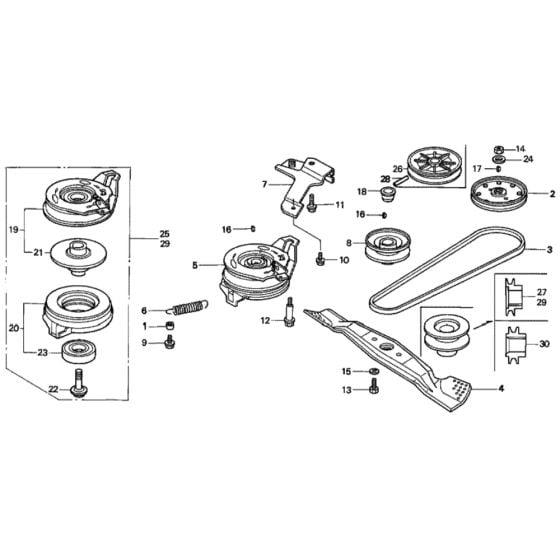 Rotary Blade for Honda HRD535 - SME Lawn Mower