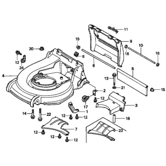 Cutter Housing for Honda HRD535 - SXE Lawn Mower