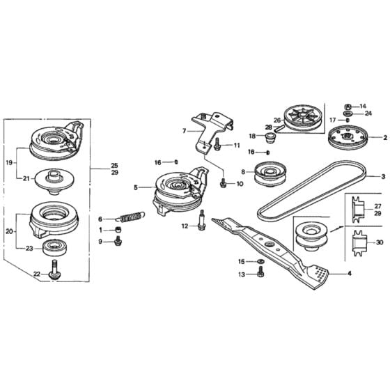 Rotary Blade for Honda HRD535 - SXE Lawn Mower