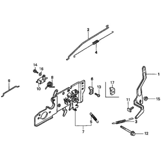 Control for Honda HRD536C - HXE Lawn Mower